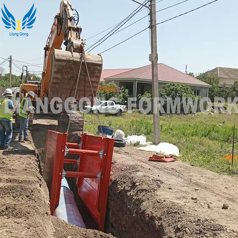 Boîtes de tranchée de système de soutien de tranchée pour la construction d'excavation de sécurité