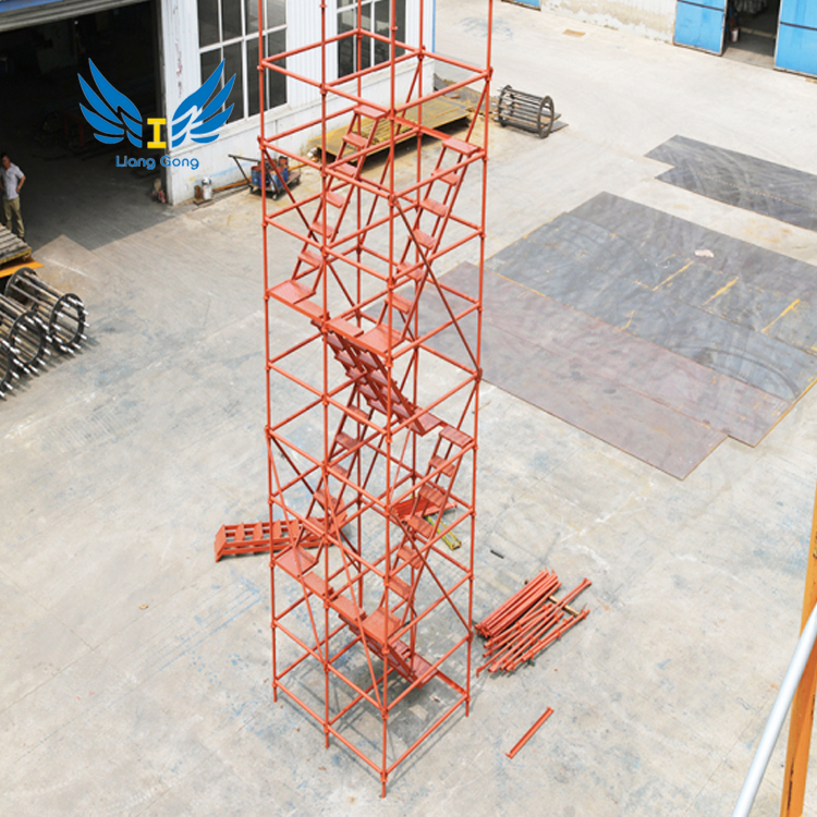 Échafaudage en acier d'escalier de tour de Ringlock pour le travail aérien