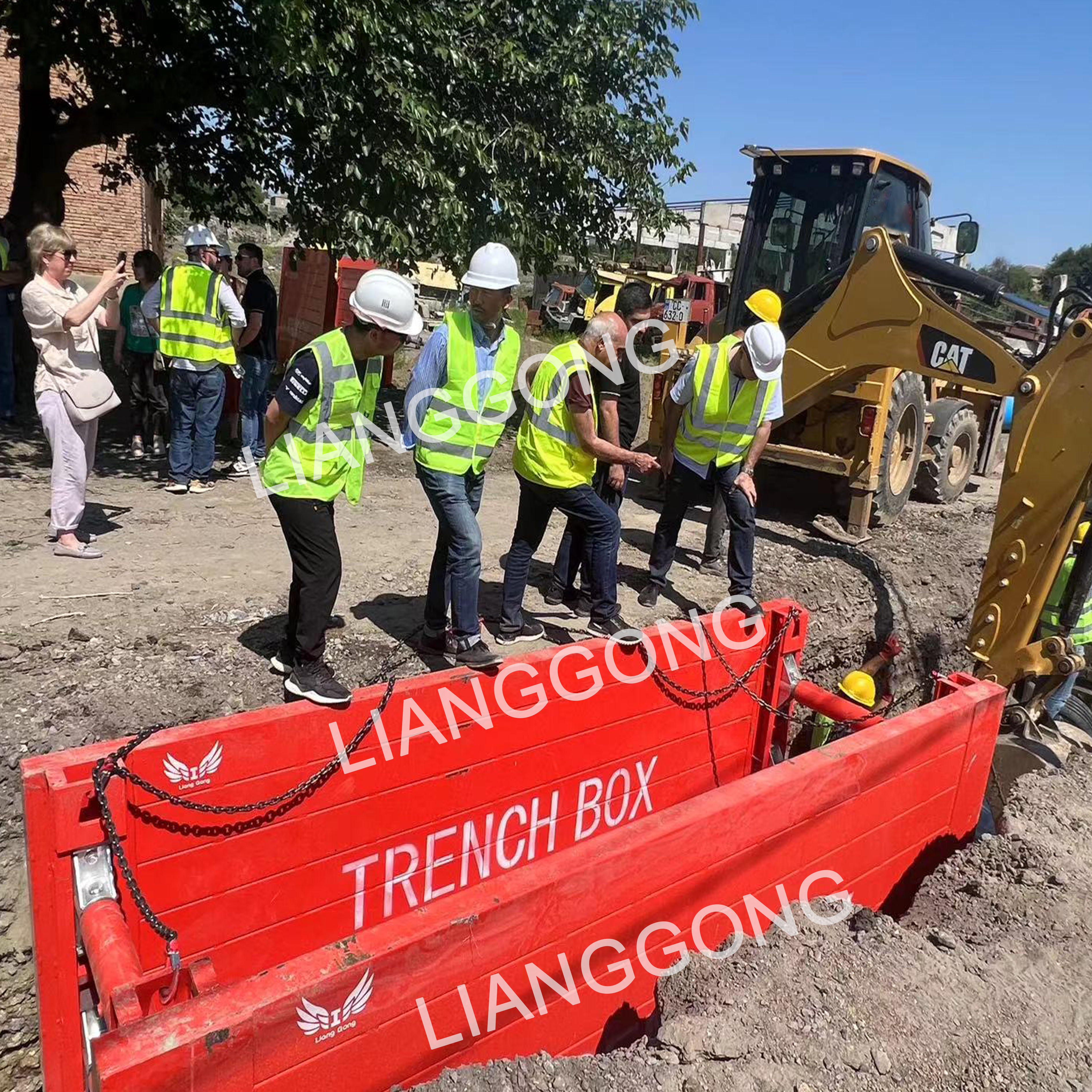 Boîte de tranchée personnalisée Fabricant chinois Coffrage d'étaiement pour la construction d'excavation