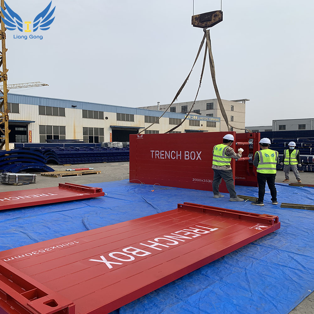 Boîte de tranchée personnalisée Fabricant chinois Coffrage d'étaiement pour la construction d'excavation